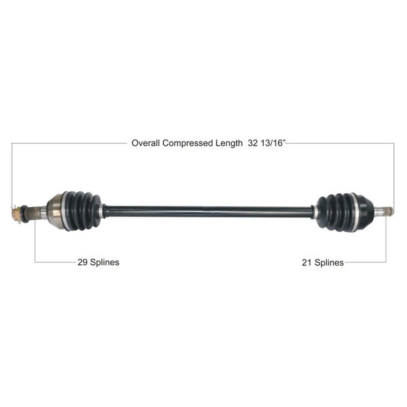 Tytaneum Front Right CV Axle for Can-Am Maverick X3 X3 Max R XRS Turbo 72in 2017