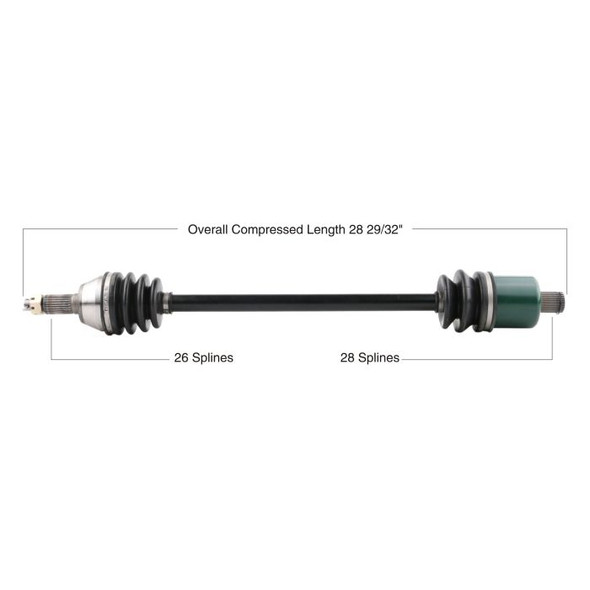 Tytaneum Rear Left Right CV Axle 813-0163 Tytaneum Rear Left Right CV Axle 813-0163