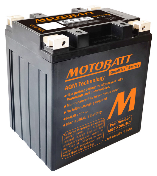 MotoBatt AGM Battery 2010 11 2012 fits Harley Davidson FLH FLT Touring 1690 CC