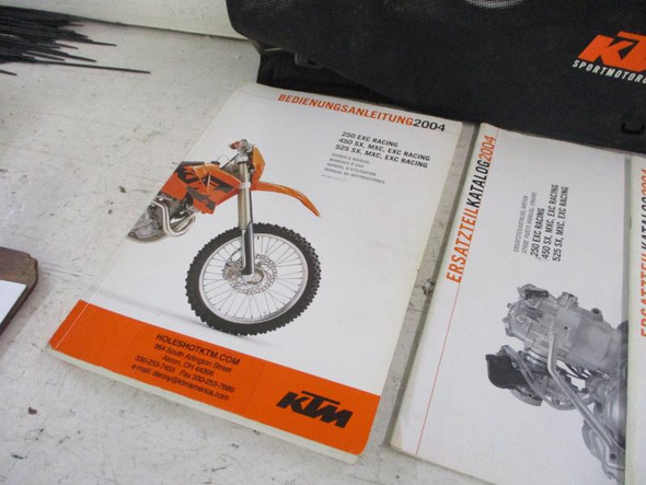 04 KTM 250 450 525 SX EXC MXC Four Stroke Engine Chassis Manual