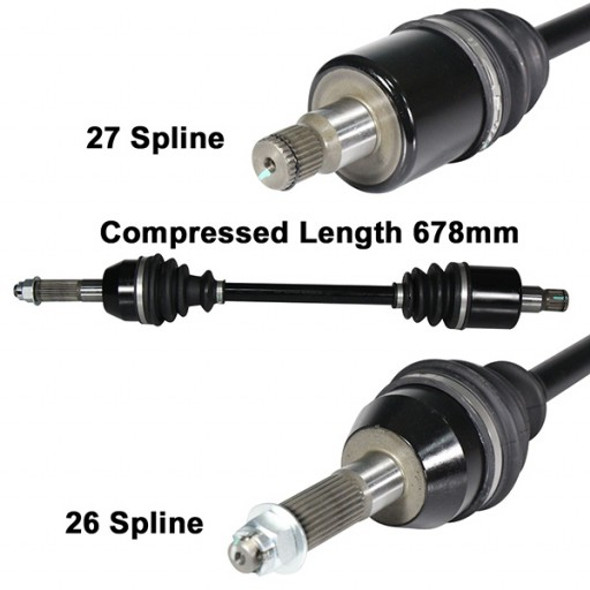 2008-14 fits Polaris RZR 800 ArmorTech Rear +5" Left or Right Extended CV Axle