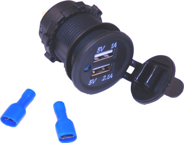 Panel Mount Dual USB Charging Port Namz NUSB-P02