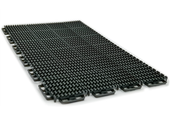 Caliber 24pc 27sf Black ProTech XT Traction Flooring Tiles 13613-1