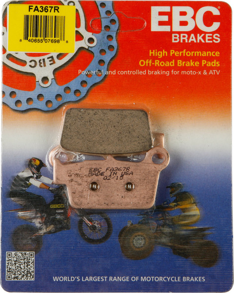 EBC Rear Brake Pads Kawasaki 2004-24 KX250F X 2008-12 KLX 450R 2006-24 KX 450F X