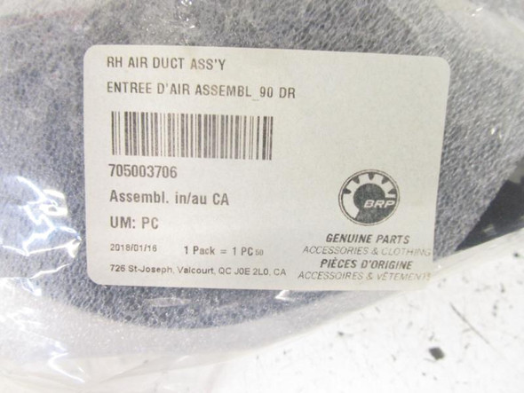 2013-2019 Can Am Spyder RT SE6 OEM Right Air Duct Cover 705003706