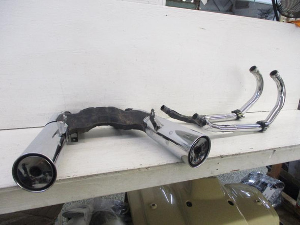 1985-2007 Yamaha Vmax VMX 1200 Stock OEM Exhaust Muffler Pipes #2