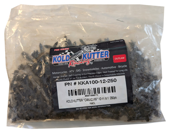 Kold Kutter Canadian Only Screws 12-11x1 qty 250 Motorcycle ATV SXS Snowmobile