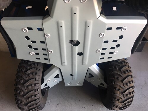 Rival Central Skid Plate Alloy 2444.7153.1 for Yamaha Kodiak 450 4x4 Auto 18-25