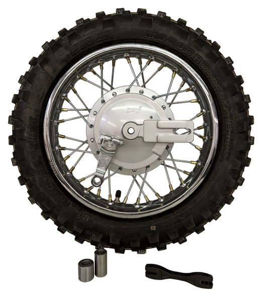 Complete Rear Rim Wheel Brake Sprocket Assembly with Tire for Honda CRF 70 XR 70