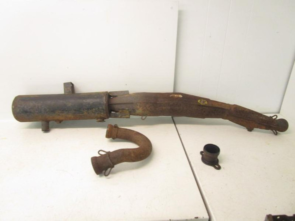 93 Polaris 350L 4x4 Trail Boss Exhaust Muffler Head Pipe 1260588-029 1992-1993