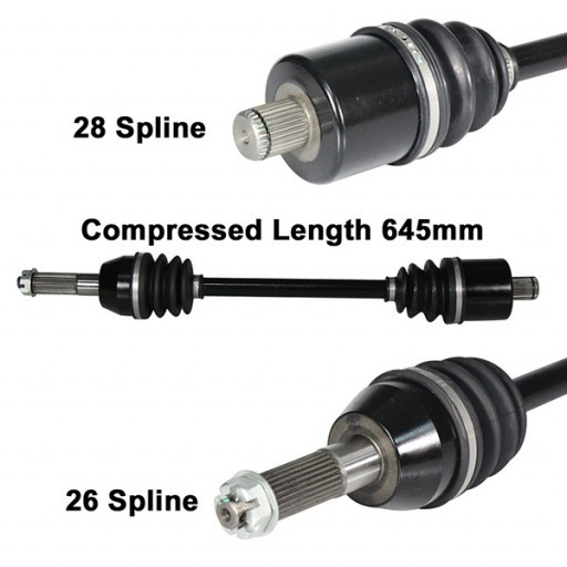 13 14 for Polaris Ranger 800 Midsize ArmorTech HD Rear Left or Right CVAxleStock