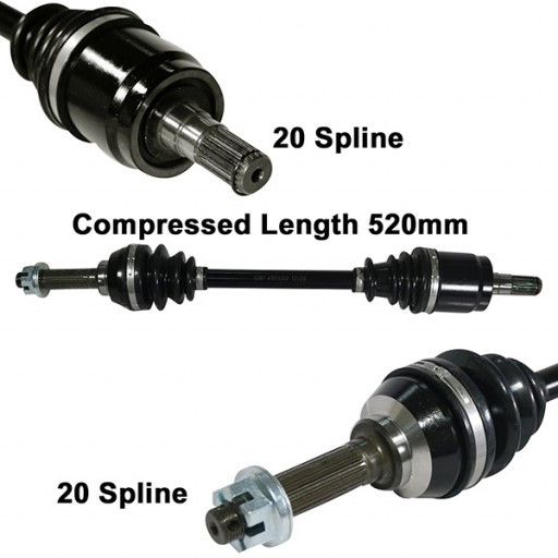 08-16 for Suzuki LTA LTF 400F KingQuad ArmorTech HD Front Right CV Axle StockLen
