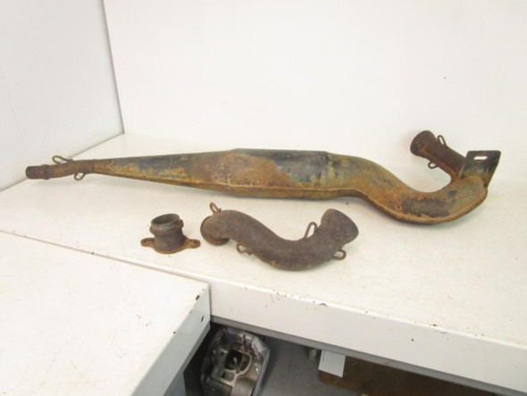 97 Polaris Scrambler Sport 400L Exhaust Muffler Head Pipe 1260681-029 1995-1998