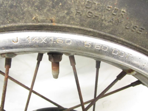 81 Honda XR 80 XR80 Rear Wheel Rim 14x1.60 42701-116-671 1977-1984