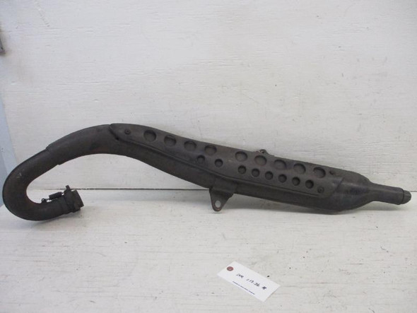 75 Kawasaki F9 350 Exhaust Pipe Muffler 18001-107-21 #2 1970-1975