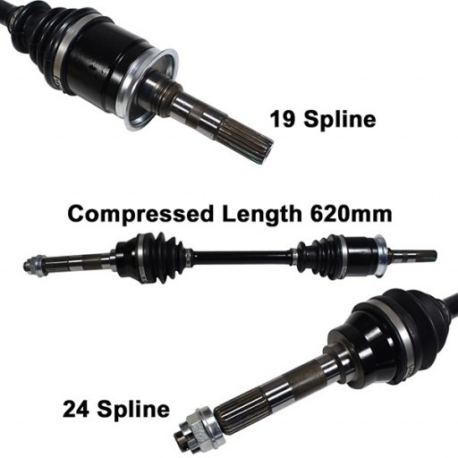 2001-08 for Kawasaki Mule 3010 KAF 620 950 ArmorTech Axle Front Left or Right CV