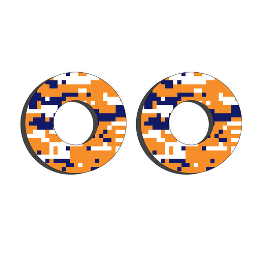 Factory Effex Grip Donuts KTM Digital Blue Orange 22-67500