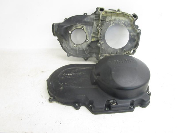 04 Yamaha YFM 660 Grizzly Inner Outer Clutch Cover 5KM-15431-00-00 2002-2008