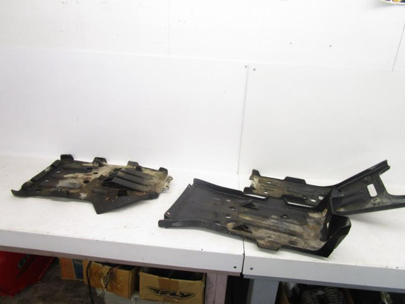 04 Yamaha YFM 660 Grizzly Skid Plates Front Rear 5KM-2147E-00-00 2002-2008