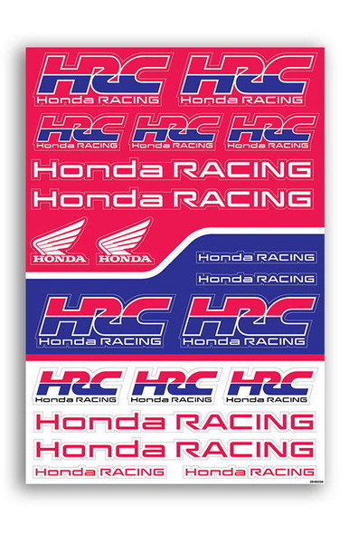 Factory Effex OEM Sticker Sheet Honda HRC 29-68334
