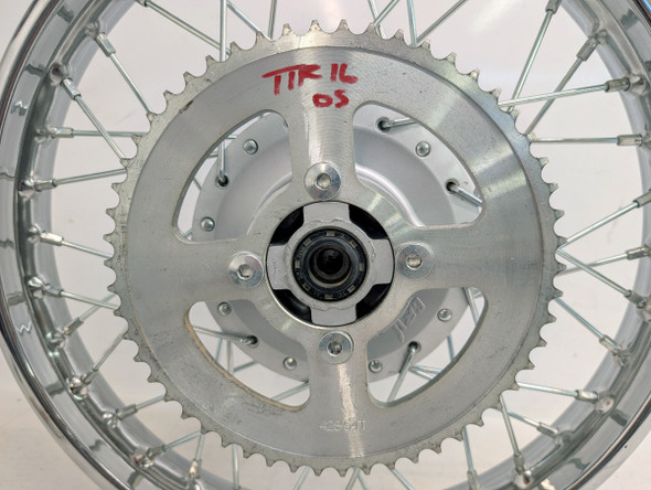 CRU Brand Rear Rim Wheel Heavy Duty Spokes BLEM For Yamaha 02-Up TTR 125 L 16"