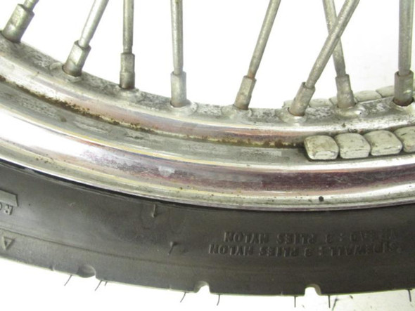 97 Honda VLX 600 Shadow Front Wheel Rim Tire 44701-MR6-671 19x2.15" 1988-2001
