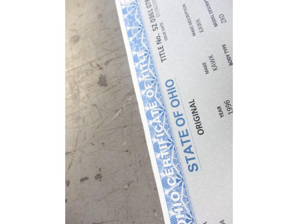 96 Kawasaki ZX11 D ZX 1100 Ninja Frame Chassis 32160-1280-VZ 1993-1998