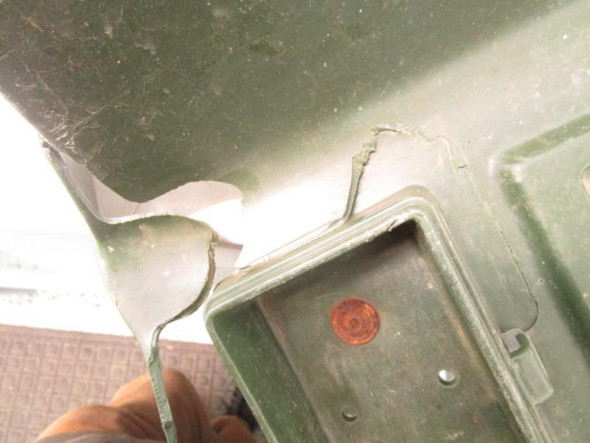 98 Kawasaki KEF 300 Lakota Rear Fender Green 14024-1283-6A 1998-2000