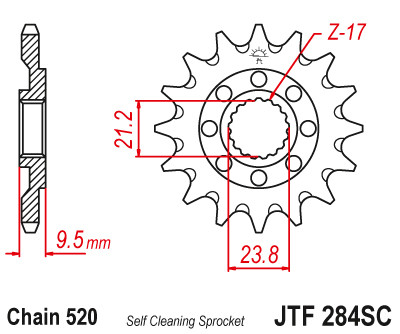 For Honda 1992-08 CR250R 2002-18 CRF450R JT High Carbon Steel 13T Front Sprocket