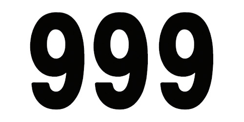 Factory Effex 3pk 8in Pro Number 9 Stickers Black 02-4369