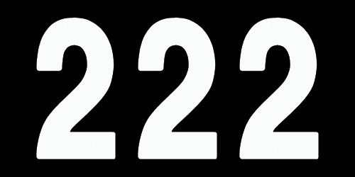 Factory Effex 3pk 8in Pro Number 2 Stickers White 02-4372