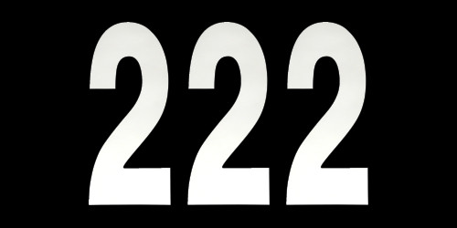 Factory Effex 3pk 8in Number 2 Stickers White 02-4482