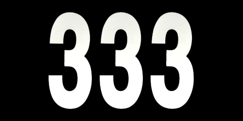 Factory Effex 3pk 8in Number 3 Stickers White 02-4483