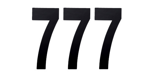 Factory Effex 3pk 6in Number 7 Stickers Black 02-4457