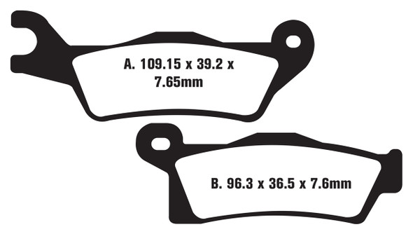 Right Front or Rear Brake Pads Sintered for Can Am Renegade 12-15 500 18-22 570