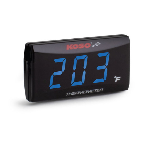 Koso Blue Digital Super Slim Temperature Gauge BA024B11