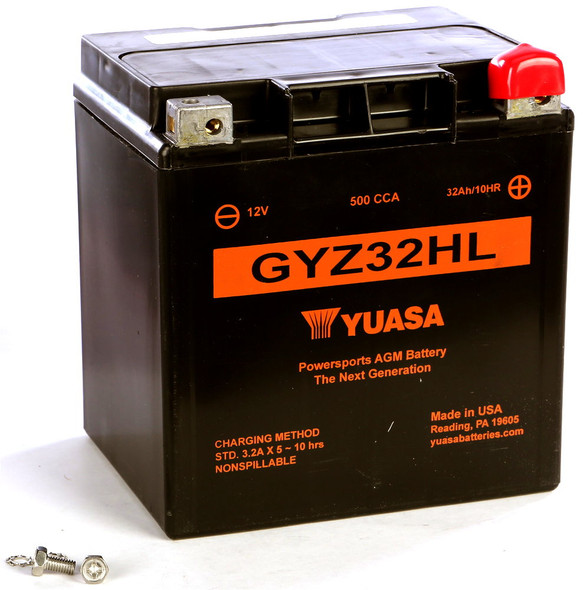 Yuasa AGM Maintenance-Free Battery GYZ32HL for Motorcycle