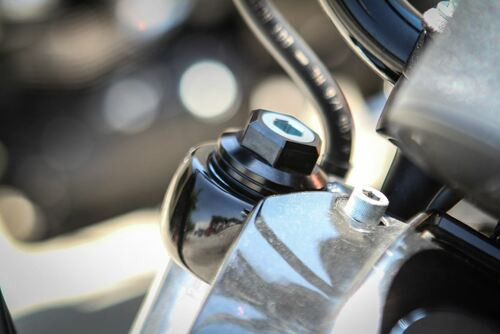 49mm Fork Pre-Load Adjusters Black Burly Brand B28-3001B