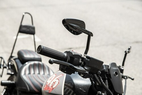 Radar Mirrors M10 x 1.25 Black Burly Brand B16-1502B