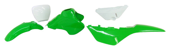 For Suzuki JR50 JR 50 Plastics Frt Rear Fender Gas Tank Cover Number Plate Green