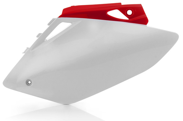 Factory Effex White Red Side Number Plates 11-75326 for Honda CRF450R 2007-2008