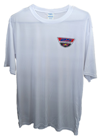 Cycles R Us 25th Anniversary Logo White Performance Sport Tee Shirt XX Large