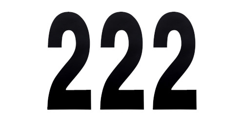 Factory Effex 3pk 8in Number 2 Stickers Black 02-4472