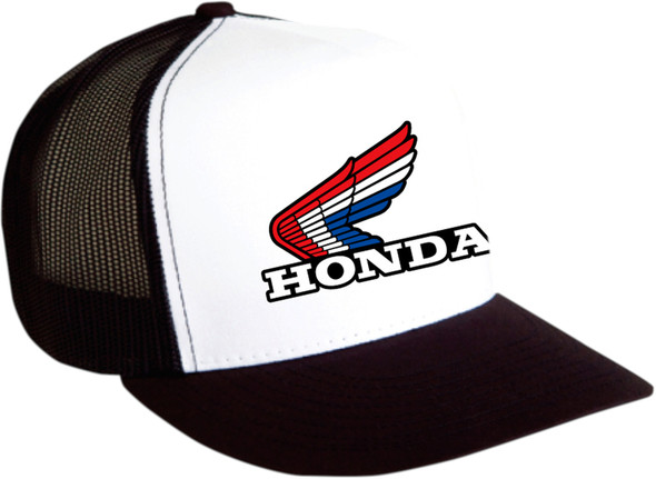 FX Honda Vintage Snapback Mesh Hat Black White 18-86302