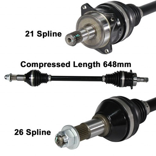 2007-2015 fits Can-Am Renegade 800 ArmorTech Front +6" Left Extended CV Axle