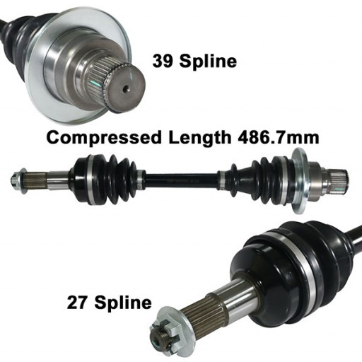 03-08 for Yamaha YFM660F Grizzly ArmorTech HeavyDuty Rear Right CV Axle StockLen