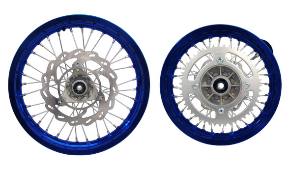 for Yamaha 2018-up YZ 65 Front and Rear Wheel Set Rim HD Spoke Rotor