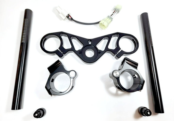 Voodoo Lowering Top Triple Clamp Clip-Ons Kit for Kawasaki ZX14R 2012-2025