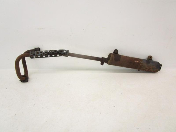 85 Kawasaki Bayou 185 KLF185A Exhaust Muffler *NO BAFFLE* 18001-1574 1985