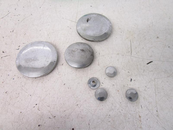 95 Kawasaki ZX 6E ZX600 Ninja Swingarm Frame Trim Caps 11012-1657 1990-2000